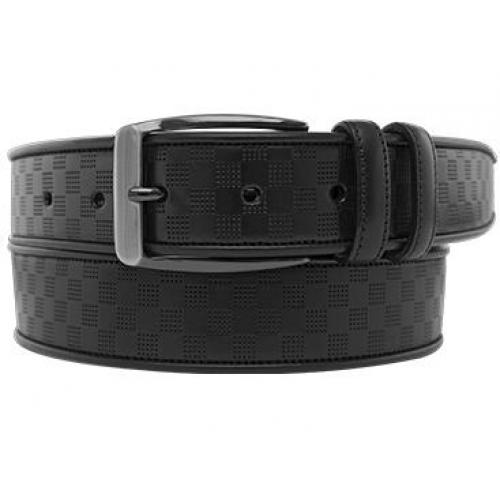Mezlan AO9398 Black Genuine Calfskin Leather Belt